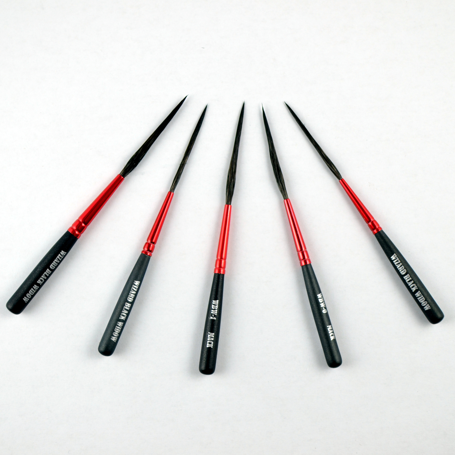 Andrew Mack Wizard Black Widow Scroll Striper Brush Series Wbw Size 000