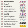 Lettering Charts