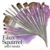 Faux Squirrel Short Handle