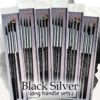 Black Silver Long Handle Sets